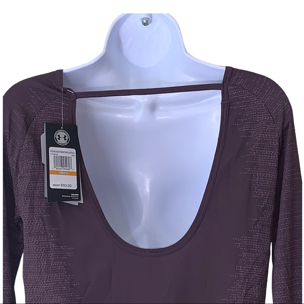 Under Armour Top Pullover Threadborne Purple - Picture 7 of 15